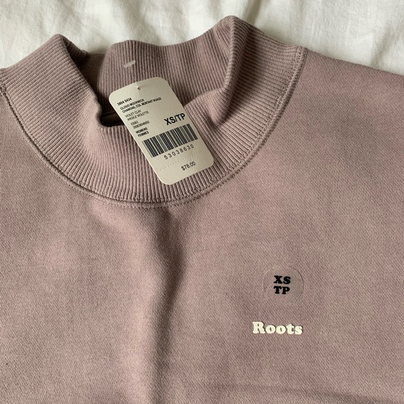 roots lavender purple mockneck sweater - Picture 3 of 3